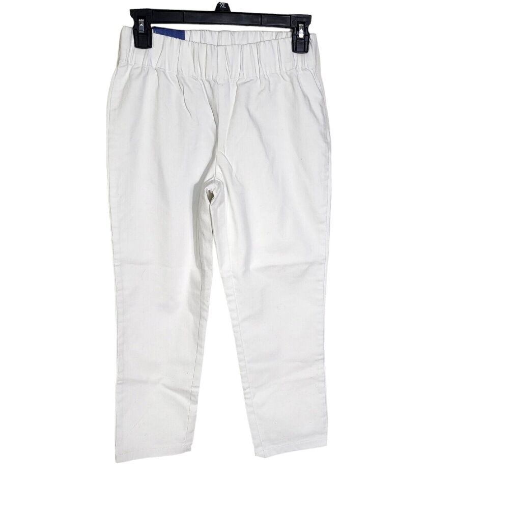 Soft Surroundings Legging XSP Metro Crop Jean White Pull On Skinny Stretch 35682